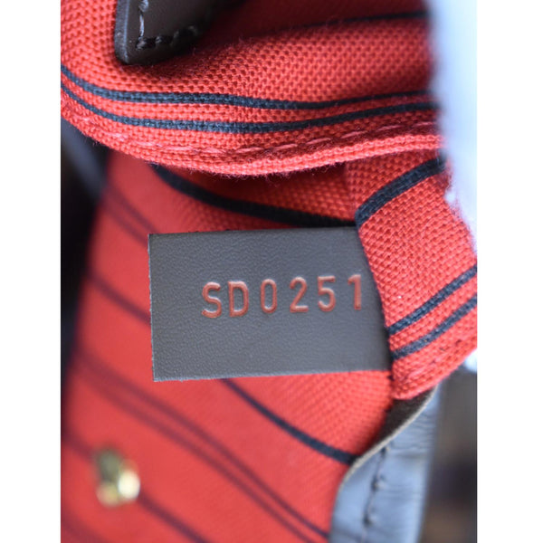 LOUIS VUITTON Neverfull GM Damier Ebene Tote Shoulder Bag Brown