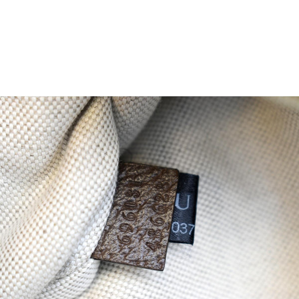 GUCCI Jumbo GG Canvas Leather Belt Bag Camel 696031