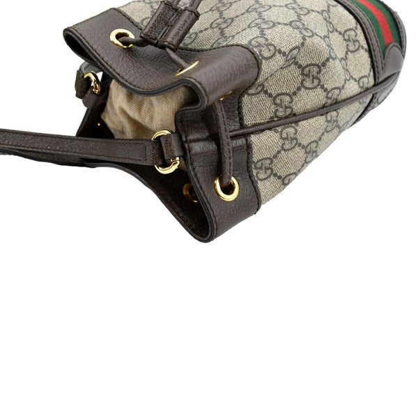 GUCCI Ophidia Small GG Canvas Bucket Bag Beige 550620