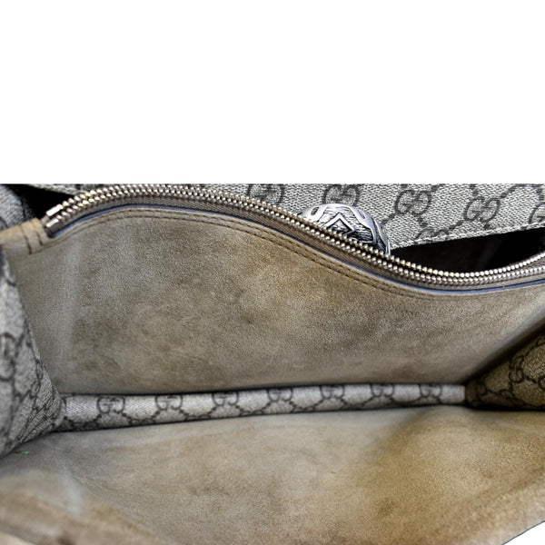 GUCCI Dionysus Small GG Supreme Canvas Shoulder Bag Beige 400249