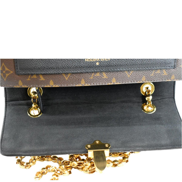 LOUIS VUITTON Victoire Monogram Canvas Crossbody Bag Black