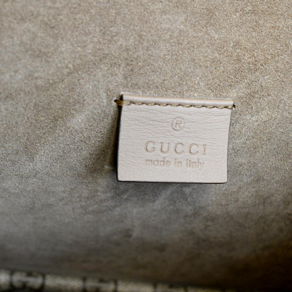 GUCCI Dionysus Small GG Supreme Canvas Shoulder Bag Beige 400249