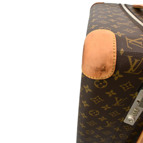 LOUIS VUITTON Horizon 55 Monogram Canvas Rolling Suitcase Brown
