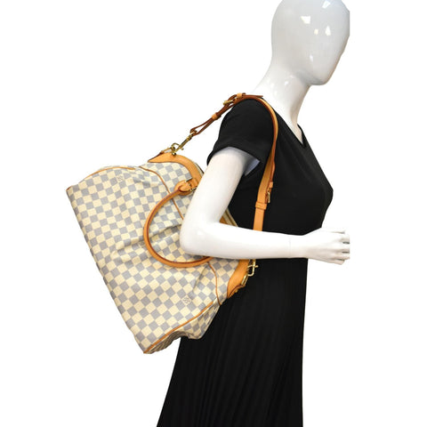 LOUIS VUITTON Trevi GM Damier Azur 2way Shoulder Bag White