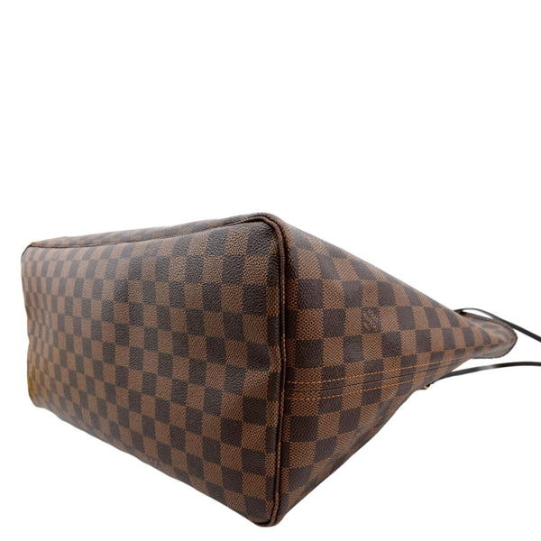 LOUIS VUITTON Neverfull GM Damier Ebene Tote Shoulder Bag Brown