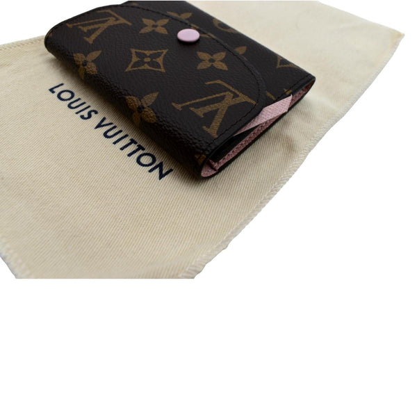 LOUIS VUITTON Rosalie Monogram Canvas Coin Wallet Rose Ballerine