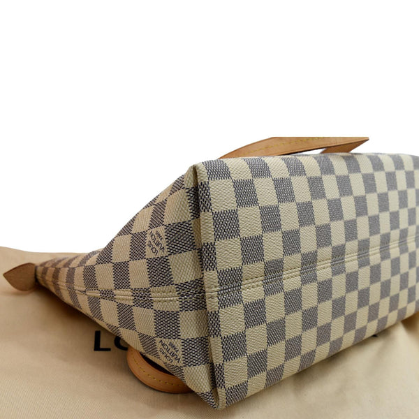 LOUIS VUITTON Iena PM Damier Azur Shoulder Bag White