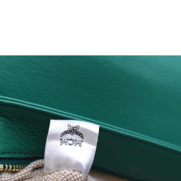 MCM Little Veronika Visetos Canvas Leather Top Handle Satchel Bag Multicolor