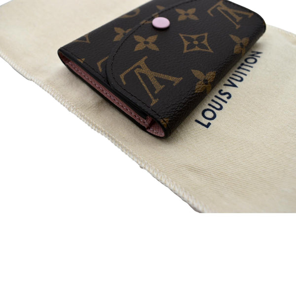 LOUIS VUITTON Rosalie Monogram Canvas Coin Wallet Rose Ballerine