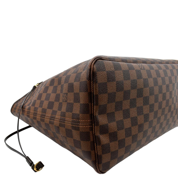 LOUIS VUITTON Neverfull GM Damier Ebene Tote Shoulder Bag Brown