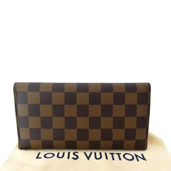 LOUIS VUITTON Josephine Damier Ebene Wallet Brown