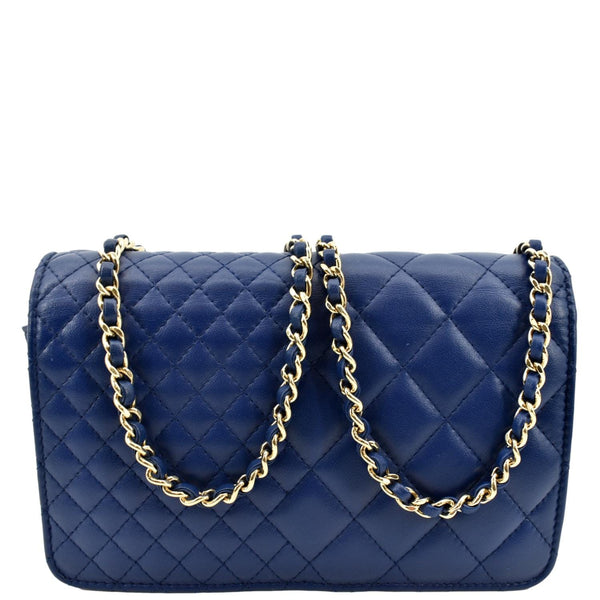 Chanel Wallet On Chain Quilted Leather Crossbody Bag - Back