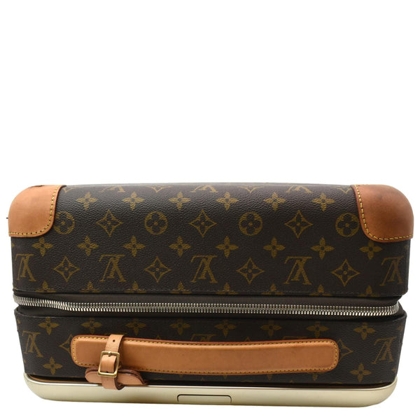 LOUIS VUITTON Horizon 55 Monogram Canvas Rolling Suitcase Brown