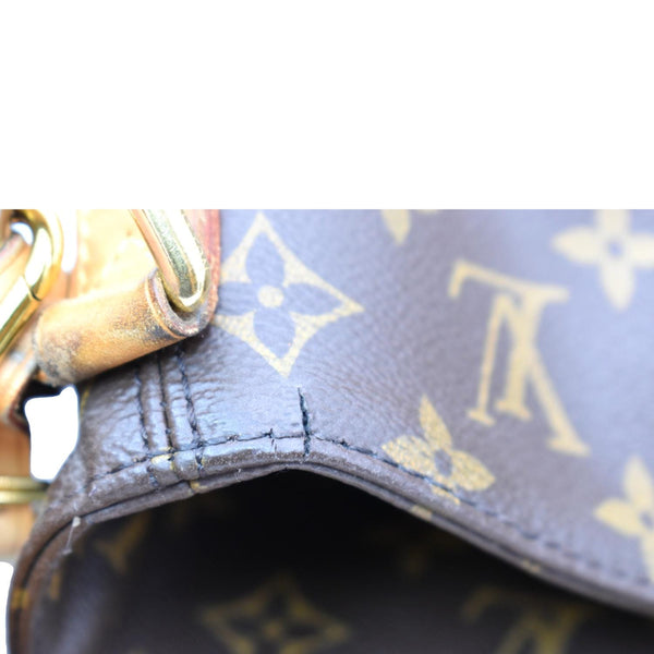 LOUIS VUITTON Melie Monogram Canvas Hobo Bag Brown