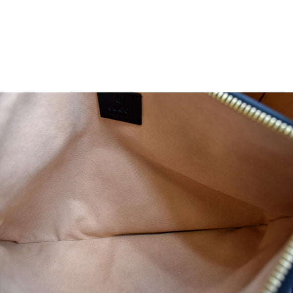 Gucci Ophidia GG Suede Leather Pouch Clutch Bag in Red - Inside