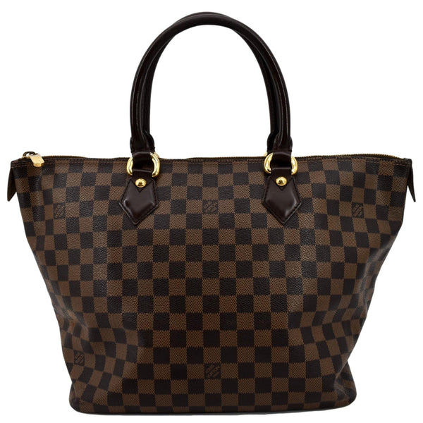 LOUIS VUITTON Saleya MM Damier Ebene Shoulder Bag Brown