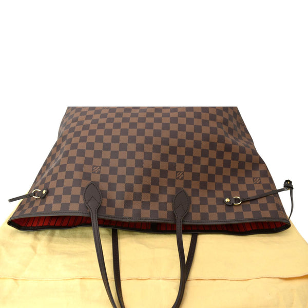 LOUIS VUITTON Neverfull GM Damier Ebene Tote Shoulder Bag Brown
