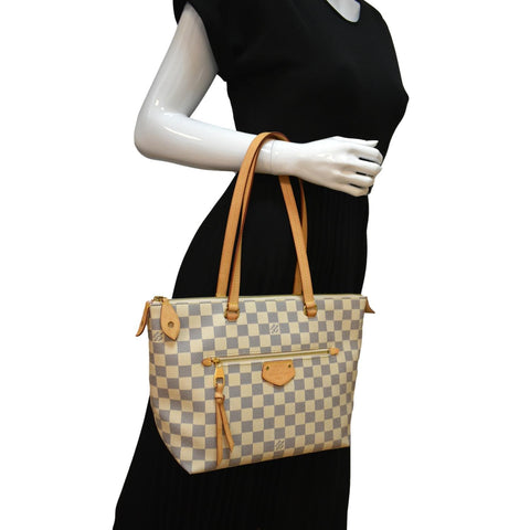 LOUIS VUITTON Iena PM Damier Azur Shoulder Bag White