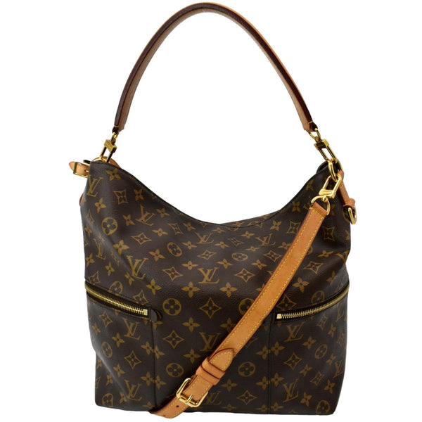 LOUIS VUITTON Melie Monogram Canvas Hobo Bag Brown
