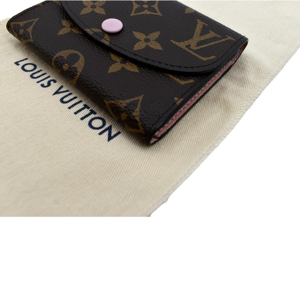 LOUIS VUITTON Rosalie Monogram Canvas Coin Wallet Rose Ballerine