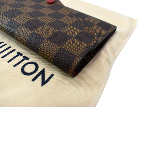 LOUIS VUITTON Josephine Damier Ebene Wallet Brown