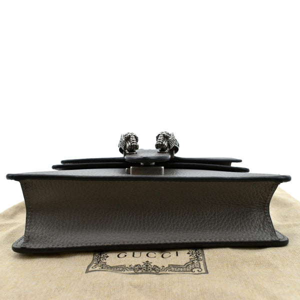 Gucci Dionysus Mini Leather Crossbody Bag in Gray - Bottom