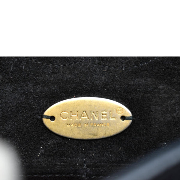 CHANEL Classic Medium Double Flap Caviar Leather Shoulder Bag Black