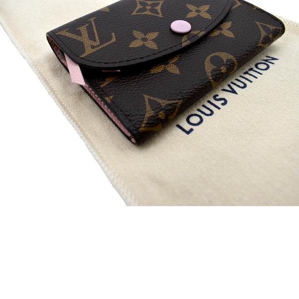 LOUIS VUITTON Rosalie Monogram Canvas Coin Wallet Rose Ballerine