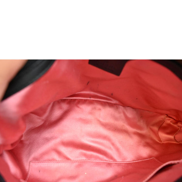 GUCCI GG Marmont Velvet Shoulder Bag Navy Blue 443496