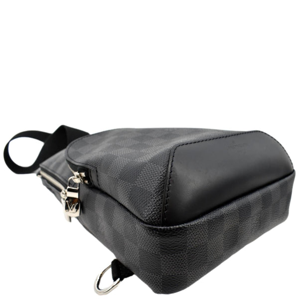 LOUIS VUITTON Avenue Sling Damier Graphite Backpack Bag Black