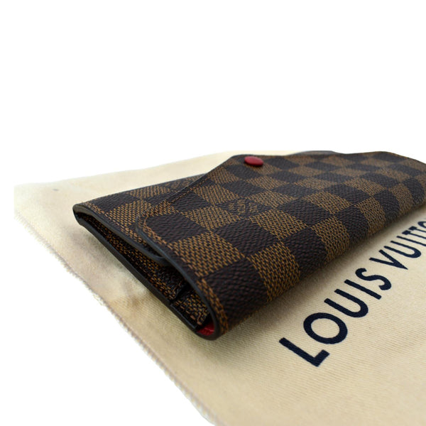 LOUIS VUITTON Josephine Damier Ebene Wallet Brown