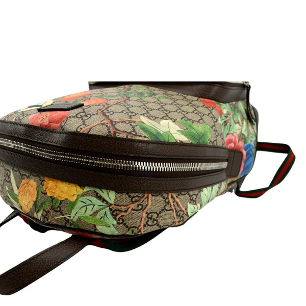 GUCCI Tian Print GG Supreme Canvas Backpack Bag Beige 428027