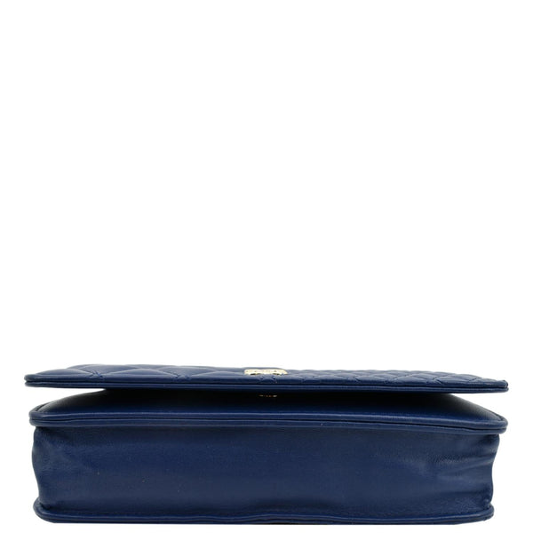 Chanel Wallet On Chain Quilted Leather Crossbody Bag - Bottom