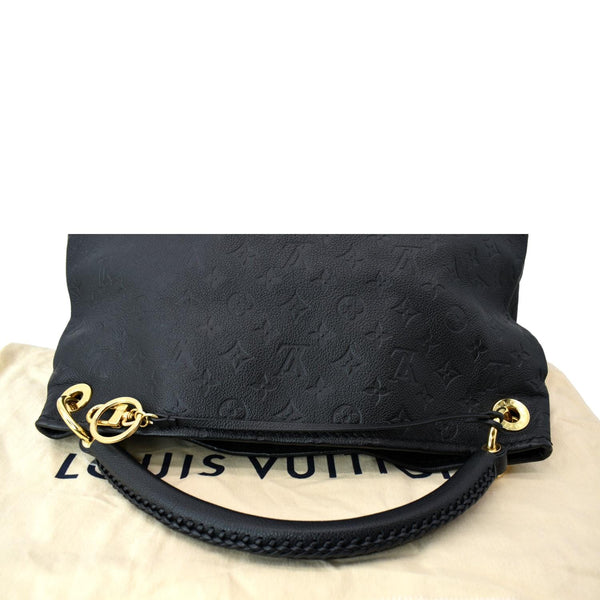 LOUIS VUITTON Artsy MM Empreinte Leather Hobo Bag Black