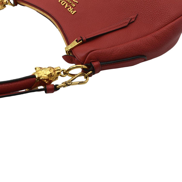 Prada Vitello Daino Leather Hobo Bag-Dallas Designer