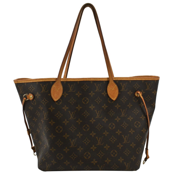 Louis Vuitton Neverfull MM Monogram Canvas Tote Bag - Front