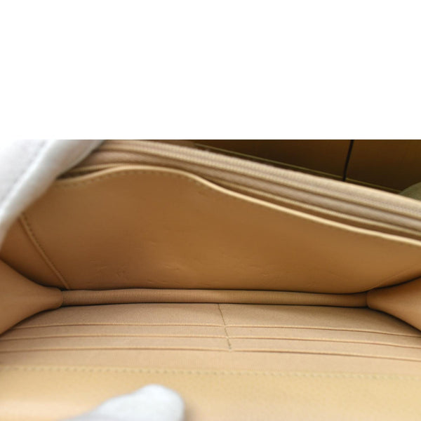 CHANEL CC WOC Leather Wallet On Chain Crossbody Bag Camel