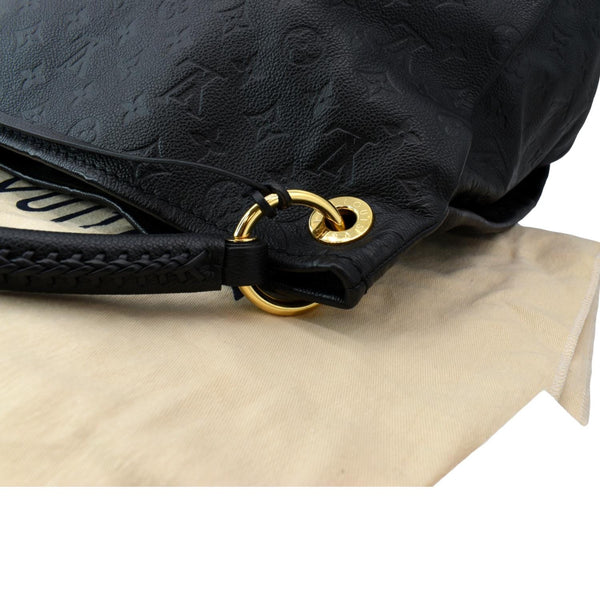 LOUIS VUITTON Artsy MM Empreinte Leather Hobo Bag Black