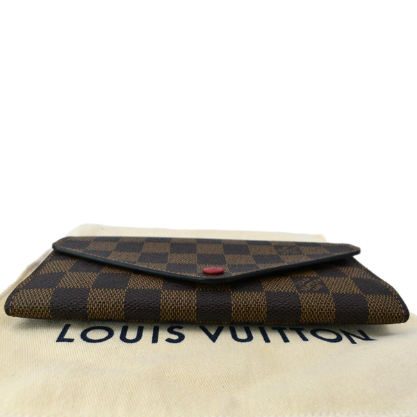 LOUIS VUITTON Josephine Damier Ebene Wallet Brown