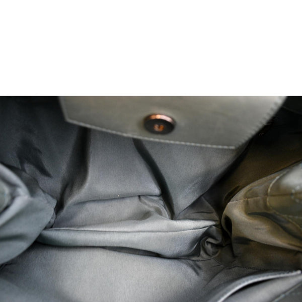 CHANEL Quilted Leather Easy Shopping Tote Bag Light Green