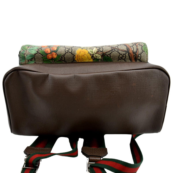 GUCCI Tian Print GG Supreme Canvas Backpack Bag Beige 428027