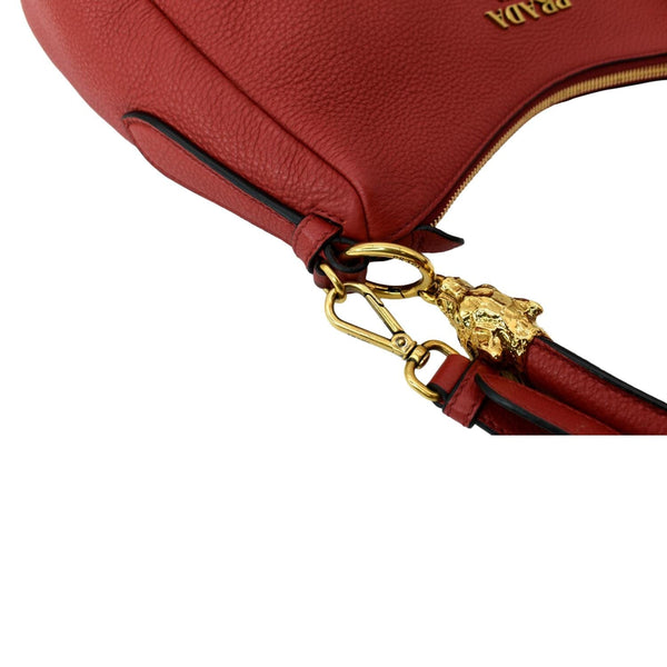 Prada Vitello Daino Leather Hobo Bag-Dallas Designer