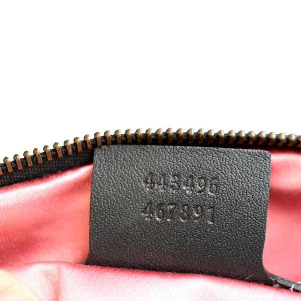 GUCCI GG Marmont Velvet Shoulder Bag Navy Blue 443496