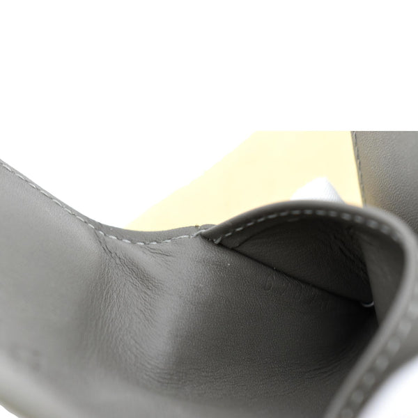 LOUIS VUITTON Multicles Vernis Leather 4 Key Holder Greenish Gray