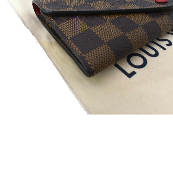 LOUIS VUITTON Josephine Damier Ebene Wallet Brown