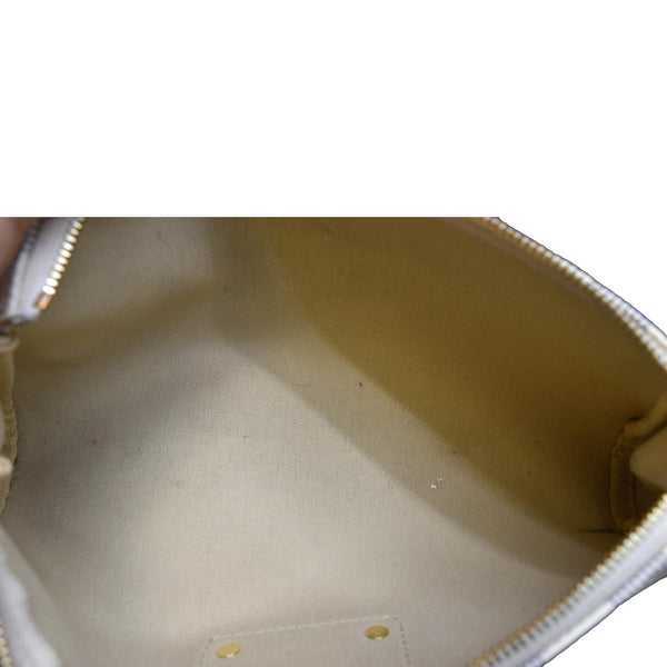 Louis Vuitton Pochette Eva Damier Azur Clutch Bag White - Inside