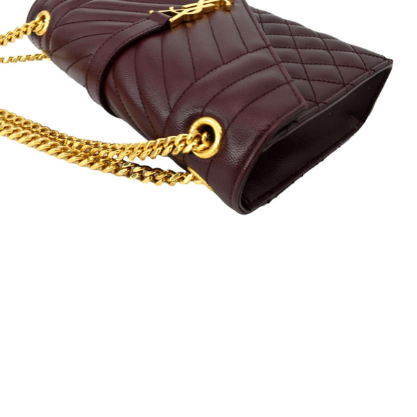 Yves Saint LAURENT Medium Envelope Leather Chain Shoulder Bag-DDH