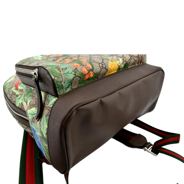 GUCCI Tian Print GG Supreme Canvas Backpack Bag Beige 428027