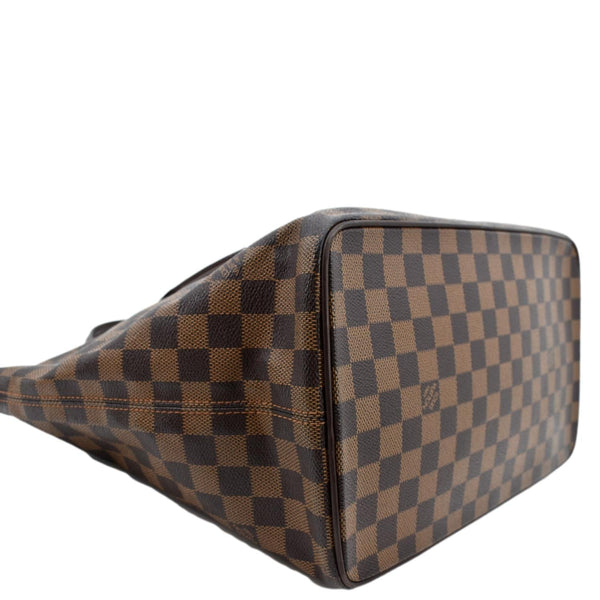 LOUIS VUITTON Saleya MM Damier Ebene Shoulder Bag Brown