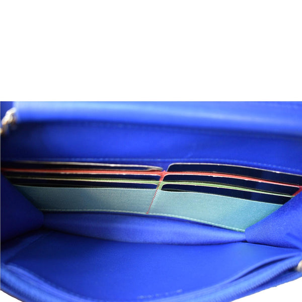 Chanel Wallet On Chain Quilted Leather Crossbody Bag - Inside